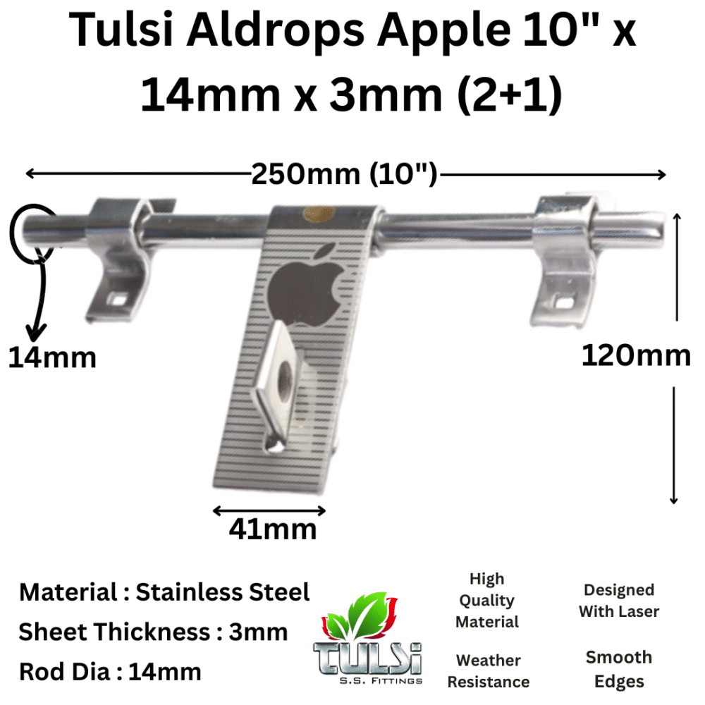 Aldrops Apple 10 x 14mm x 3mm (2+1)