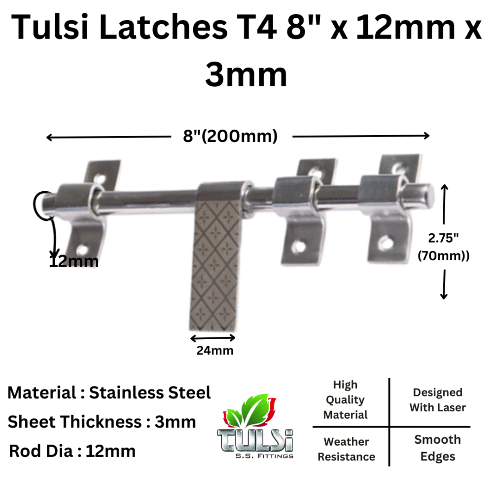 Latches T4 8 x 12mm x 3mm