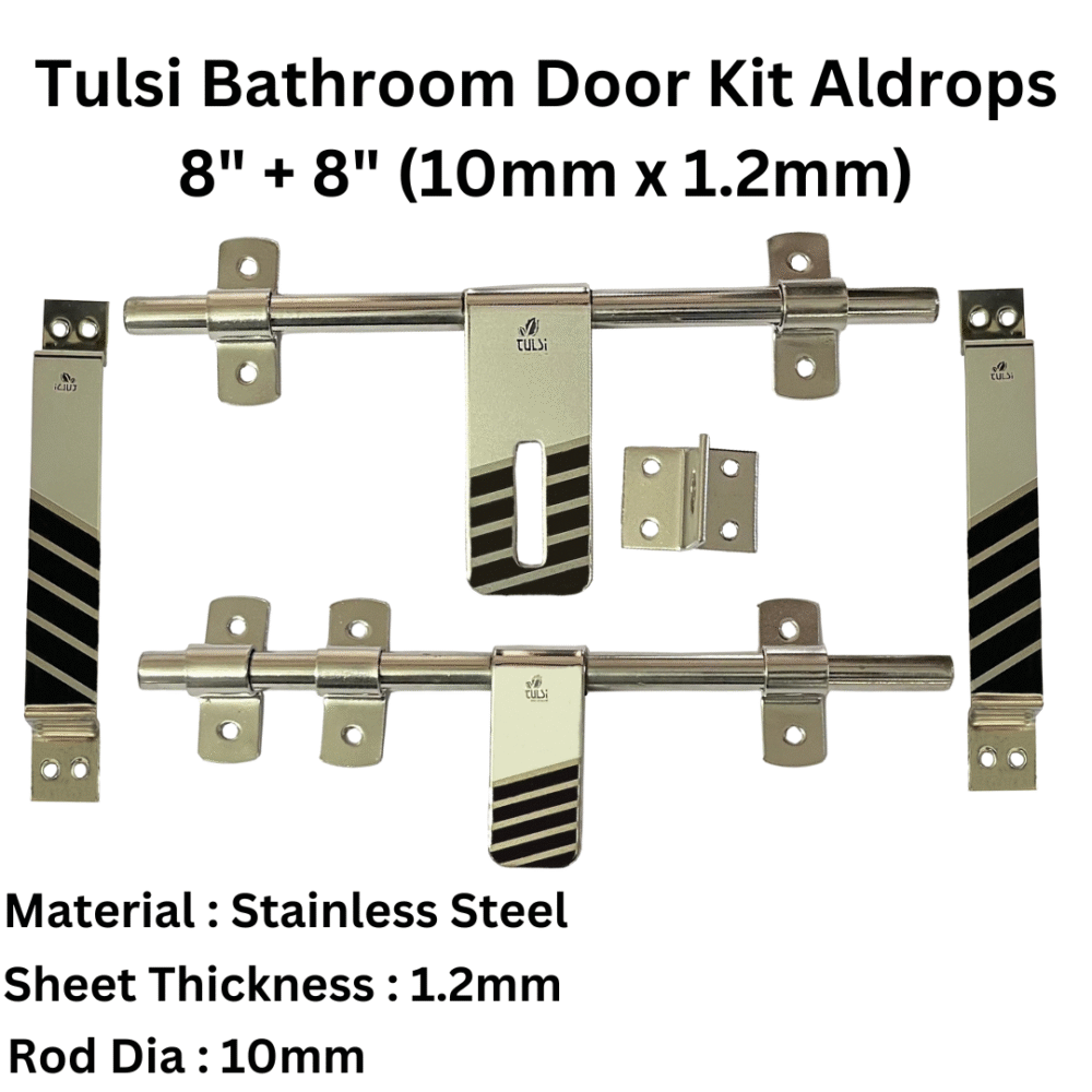 Bathroom Door Kit Aldrops 8 + 8 (10mm x 1.2mm)