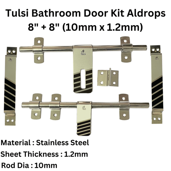 Bathroom Door Kit Aldrops 8 + 8 (10mm x 1.2mm)