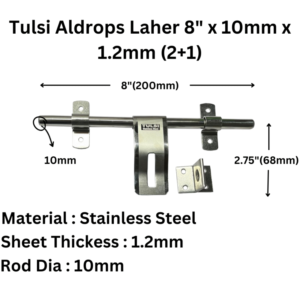 Aldrops Laher 8 x 10mm x 1.2mm (2+1)
