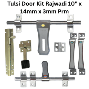 Tulsi Door Kit Combo Rajwadi 10" Stainless Steel (Pack of 1 Set)