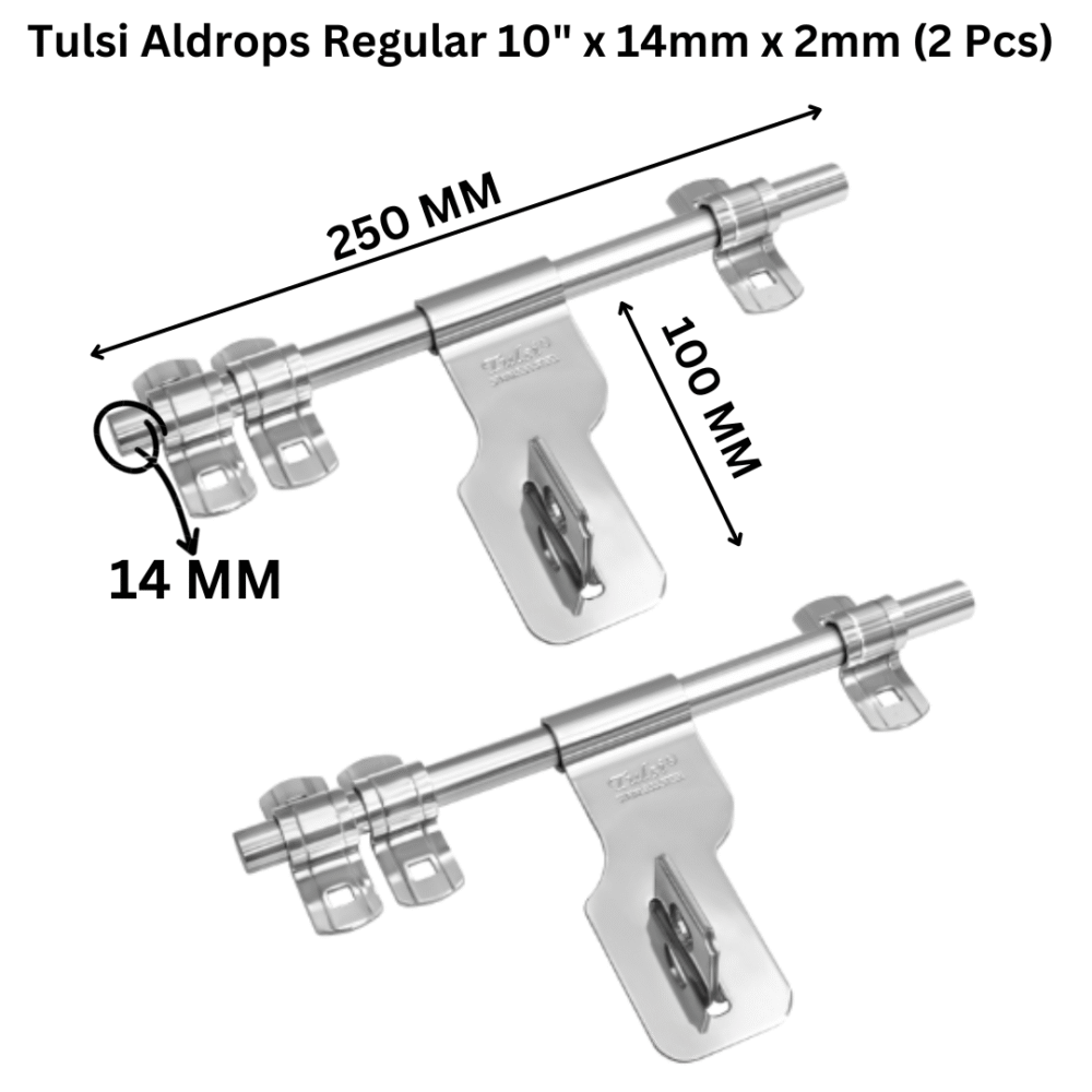 Aldrops Regular 10" x 14mm x 2mm (3+1) 2pcs