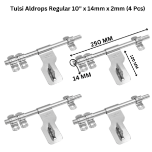 Door Aldrop Regular S S 10" Stainless Steel (Pack of 4pcs)-Tulsi