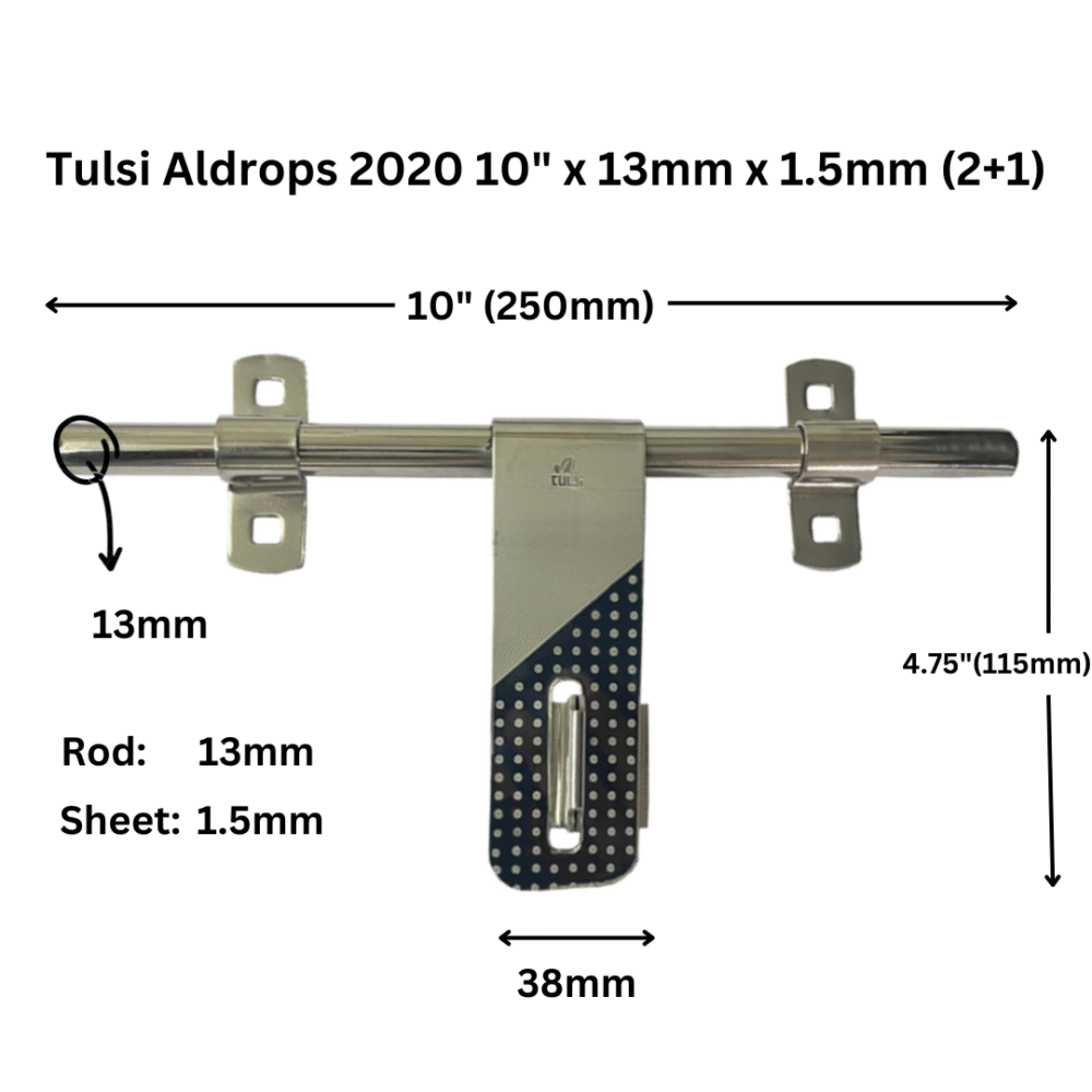 Stainless Steel Door Kit Laser 20/20 10" x 13mm x 1.5mm Stainless Steel (Pack of 1Set) - Image 2