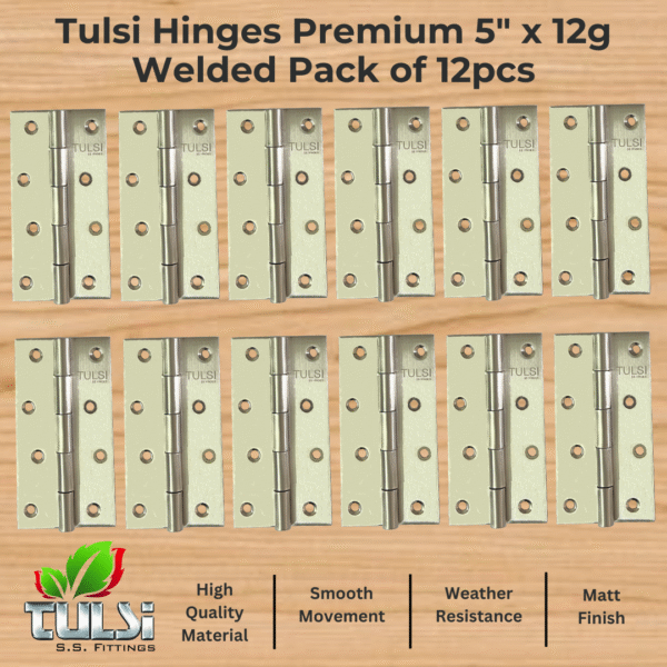 Hinges 5 x 12mm 12pcs