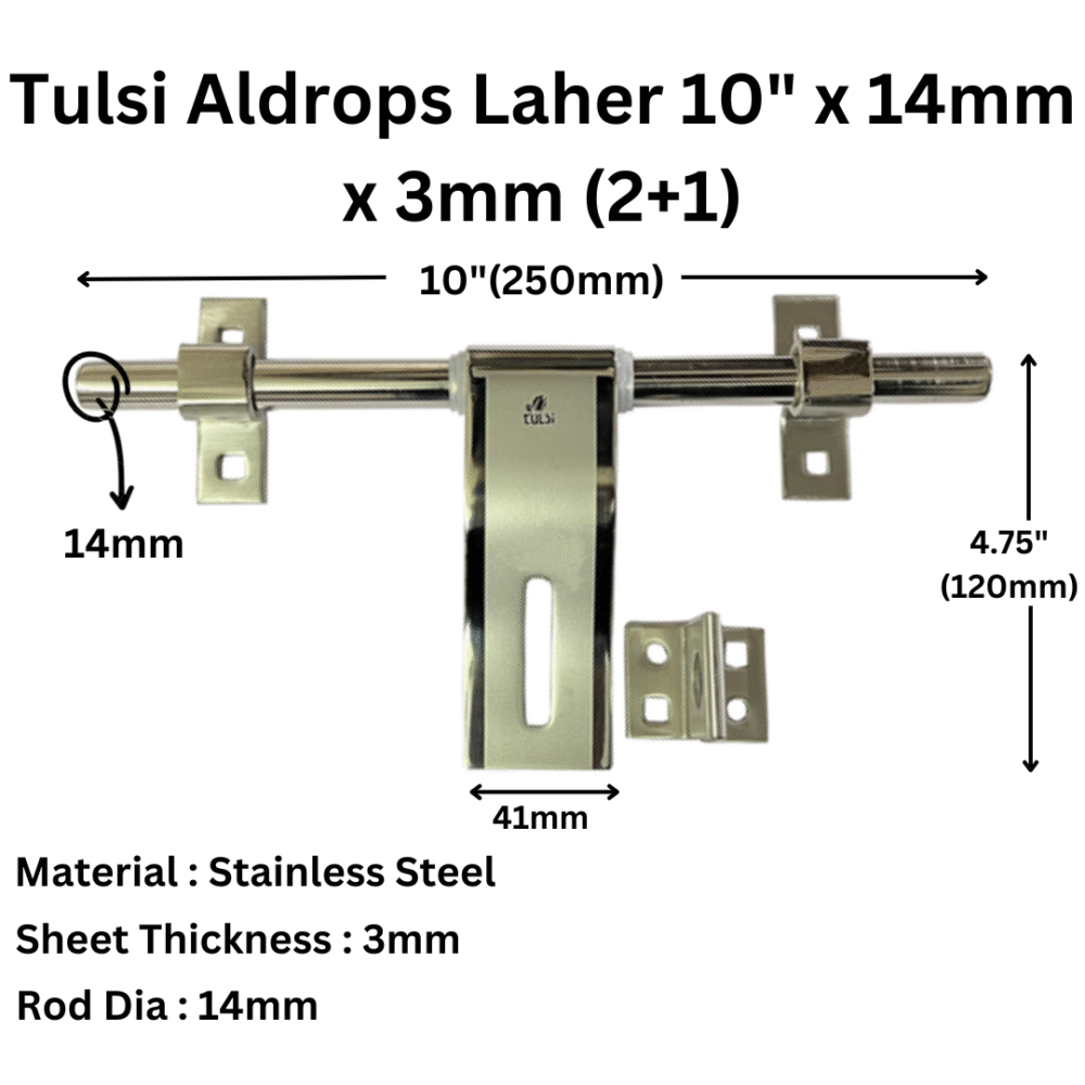 Aldrops Laher 10 x 14mm x 3mm (2+1)
