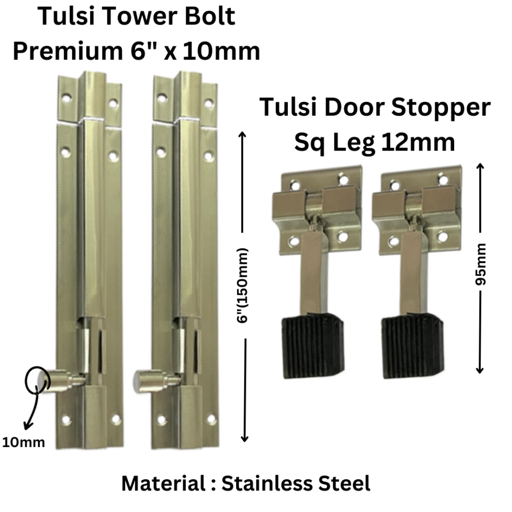 Tulsi TB P 6 x 10mm and DS P Sq l 12mm -2pcs